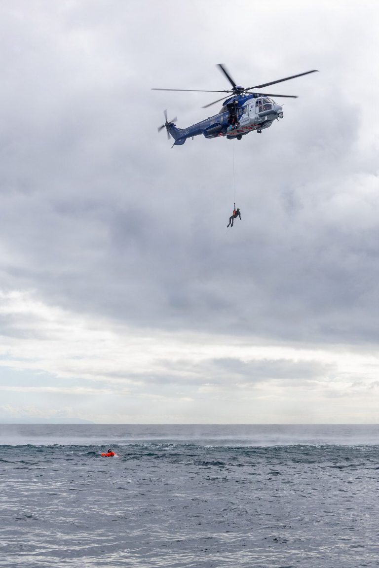 Swimmers in open water